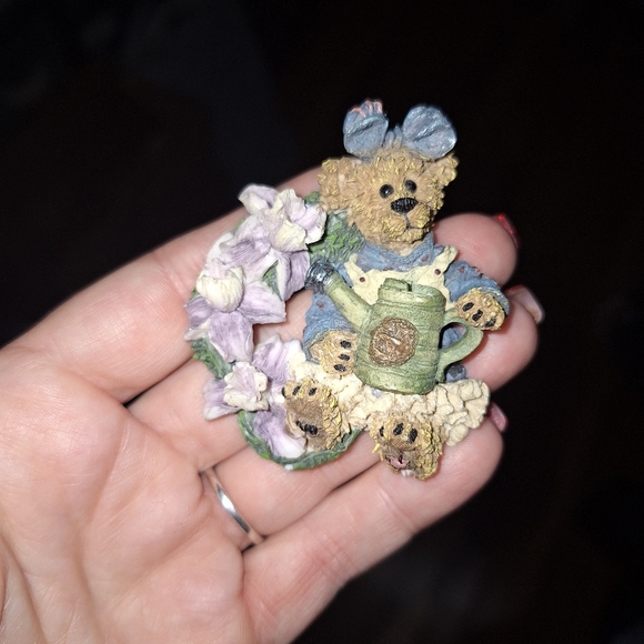 Vintage Rare Boyds Garden Bear Brooch Pin - Picture 1 of 5